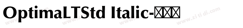 OptimaLTStd Italic字体转换